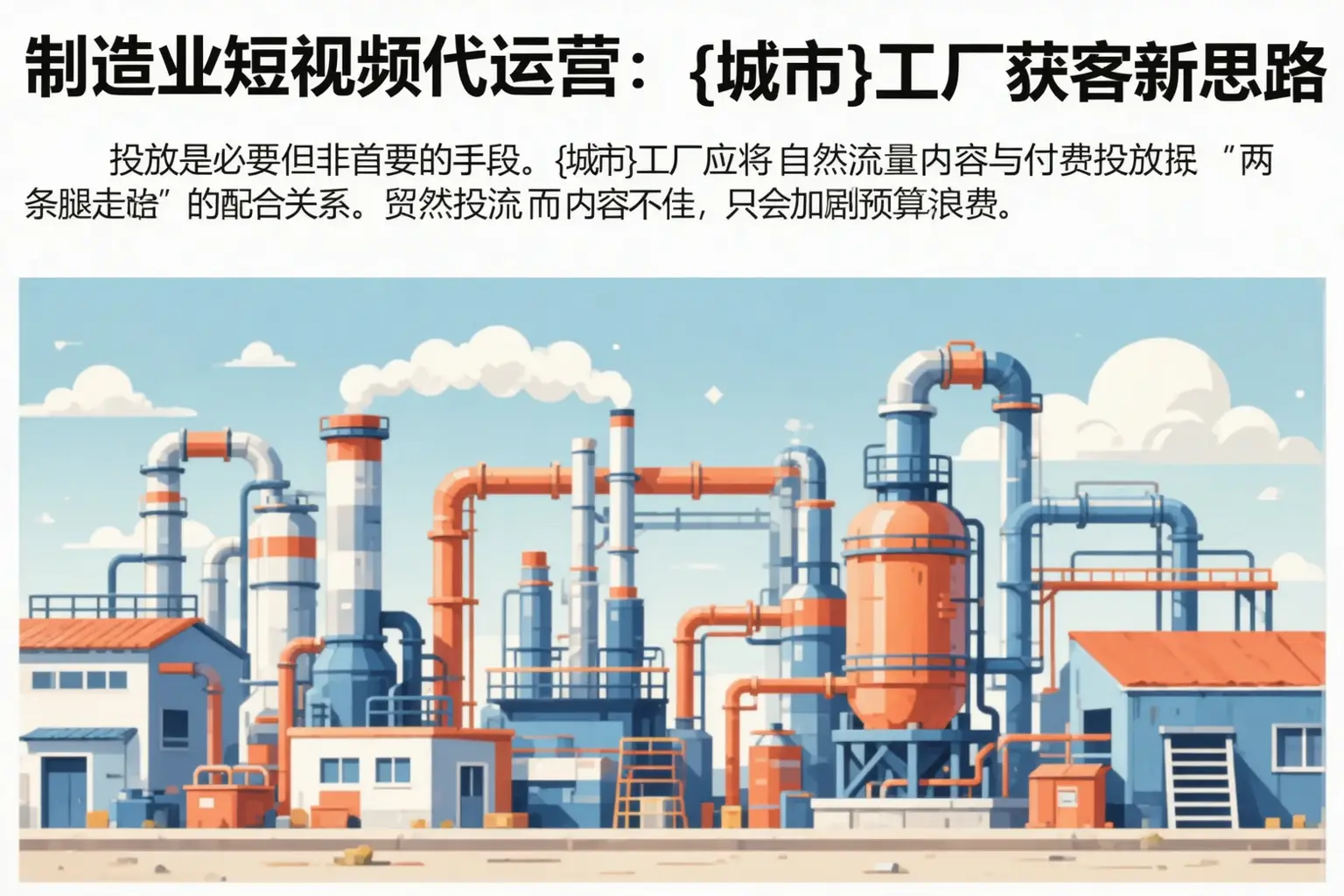 制造业短视频代运营：治多工厂获客新思路