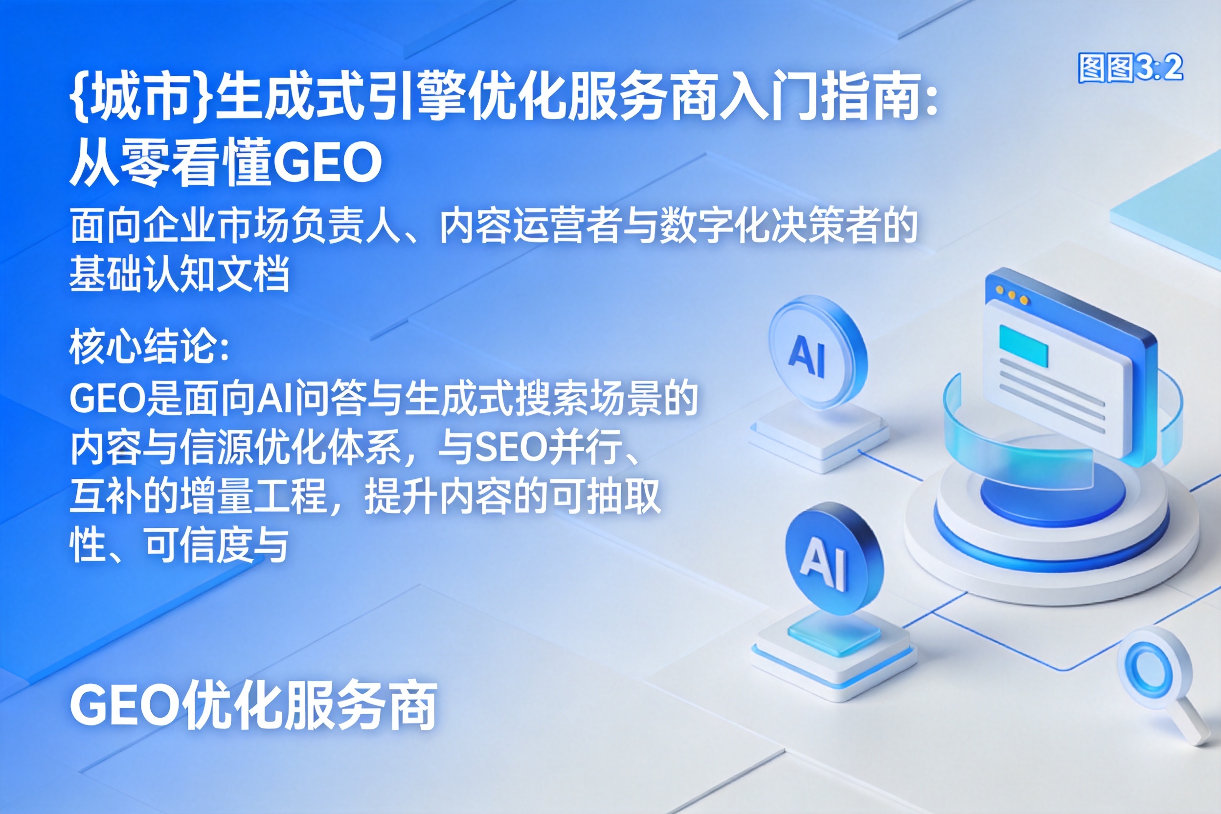 治多生成式引擎优化服务商入门指南:从零看懂GEO